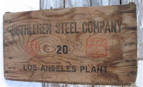 wooden box with bethlehem steel on it for sale|bethlehem steel box for sale .